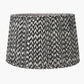 Vienna 45cm Black Chevron Mushroom Pleat Lampshade