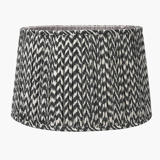 Vienna 35cm Black Chevron Mushroom Pleat Lampshade