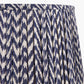 Vienna 50cm Blue Chevron Mushroom Pleat Lampshade