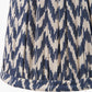 Vienna 14cm Blue Chevron Tall Taper Mushroom Pleat Candle Clip Lampshade