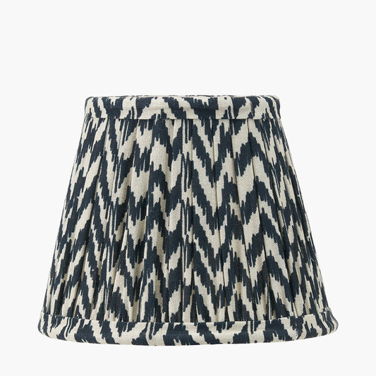Vienna 16cm Black Chevron Mushroom Pleat Lampshade