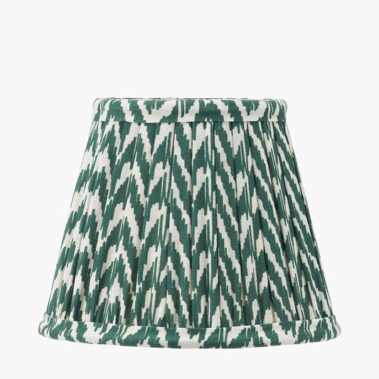 Vienna 16cm Forest Green Chevron Mushroom Pleat Lampshade