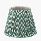 Vienna 16cm Forest Green Chevron Mushroom Pleat Lampshade