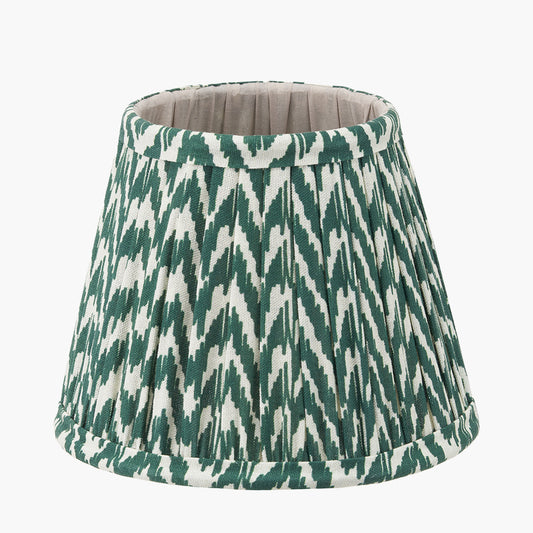 Vienna 16cm Forest Green Chevron Mushroom Pleat Lampshade
