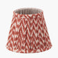 Vienna 16cm Red Chevron Mushroom Pleat Lampshade
