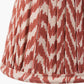 Vienna 16cm Red Chevron Mushroom Pleat Lampshade