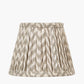 Vienna 16cm Taupe Chevron Mushroom Pleat Lampshade