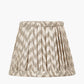 Vienna 16cm Taupe Chevron Mushroom Pleat Lampshade