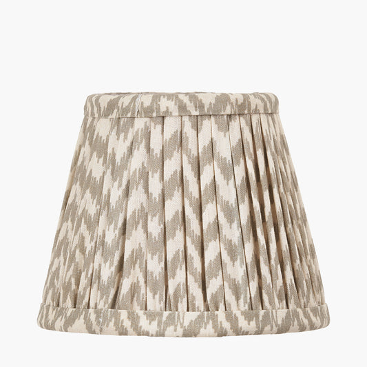 Vienna 16cm Taupe Chevron Mushroom Pleat Lampshade