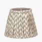 Vienna 16cm Taupe Chevron Mushroom Pleat Lampshade