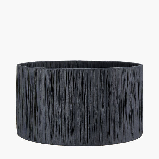 Tilia 30cm Black Raffia Cylinder Lampshade