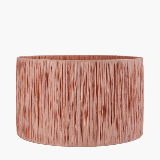 Tilia 35cm Apricot Raffia Cylinder Lampshade