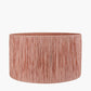 Tilia 45cm Apricot Raffia Cylinder Lampshade