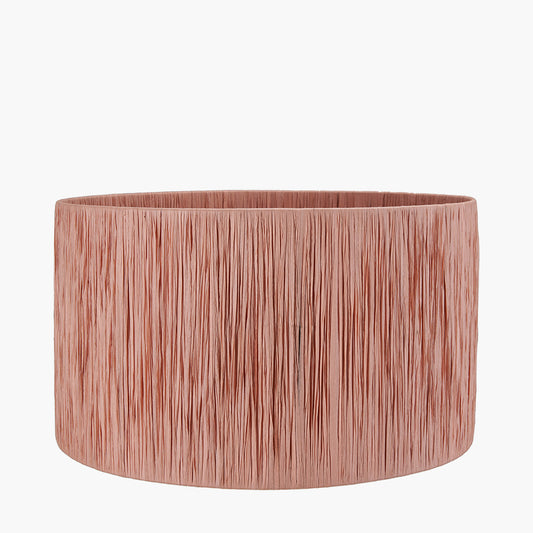 Tilia 40cm Apricot Raffia Cylinder Lampshade