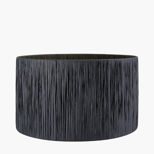 Tilia 40cm Black Raffia Cylinder Lampshade
