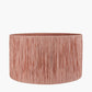 Tilia 45cm Apricot Raffia Cylinder Lampshade