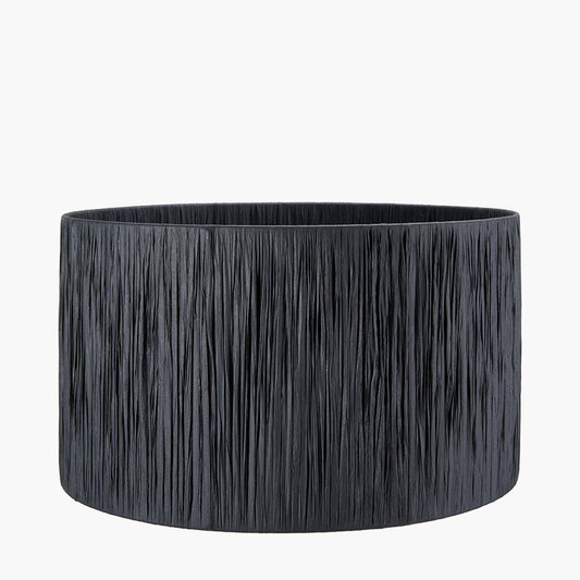 Tilia 45cm Black Raffia Cylinder Lampshade
