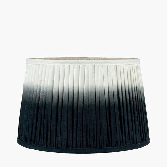 Scallop 25cm Black Ombre Soft Pleated Tapered Lampshade