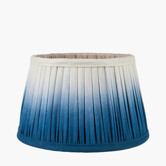 Scallop 30cm Blue Ombre Soft Pleated Tapered Lampshade