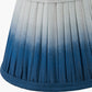 Scallop 16cm Blue Ombre Soft Pleated Tapered Lampshade