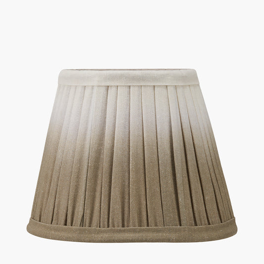 Scallop 16cm Taupe Ombre Soft Pleated Tapered Lampshade