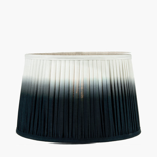 Scallop 20cm Black Ombre Soft Pleated Tapered Lampshade