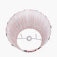 Izara 40cm Red Ikat Patterned Mushroom Pleat Tapered Lampshade