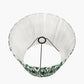 Izara 45cm Racing Green Ikat Patterned Mushroom Pleat Tapered Lampshade