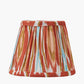 Izara 16cm Cinnamon Ikat Patterned Mushroom Pleat Tapered Lampshade