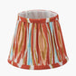 Izara 16cm Cinnamon Ikat Patterned Mushroom Pleat Tapered Lampshade