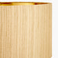 Stellan 40cm Gold Slubbed Silk Mix Gold Lined Cylinder Lampshade