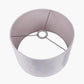 Rene 25cm Light Grey Velvet Cylinder Lampshade