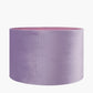 Rene 35cm Lilac Velvet Cylinder Lampshade