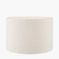 Rouen 35cm White Boucle Cylinder Lampshade