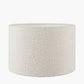 Rouen 35cm White Boucle Cylinder Lampshade