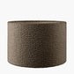 Rouen 45cm Mocha Brown Boucle Cylinder Lampshade