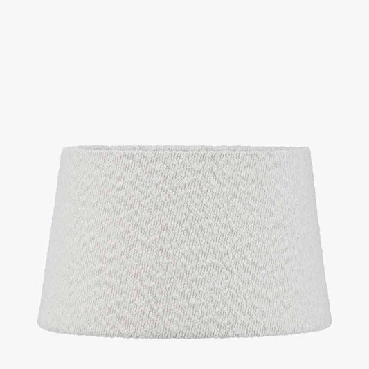 Martigues 30cm White Boucle Tapered Lampshade