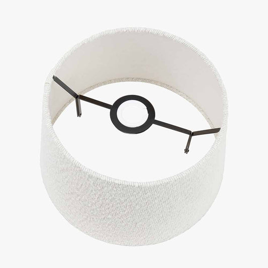 Martigues 30cm White Boucle Tapered Lampshade