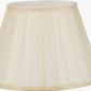 Maya 35cm Almond Silk Box Pleat Tapered Lampshade