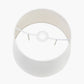 Lys 40cm White Self Lined Linen Tapered Lampshade