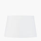 Lys 40cm White Self Lined Linen Tapered Lampshade