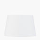Lys 40cm White Self Lined Linen Tapered Lampshade