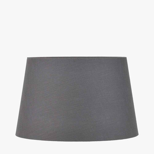 Lys 50cm Steel Grey Self Lined Linen Tapered Lampshade