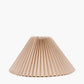 Amelia 40cm Natural Linen Hard Pleat Tapered Lampshade