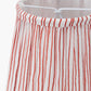 Thiago 14cm Cinnamon Stripe Mushroom Pleat Tall Tapered Candle Clip Lampshade