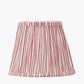 Thiago 16cm Cinnamon Stripe Mushroom Pleat Tapered Lampshade