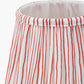 Thiago 16cm Cinnamon Stripe Mushroom Pleat Tapered Lampshade