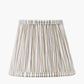 Thiago 16cm Natural Stripe Mushroom Pleat Tapered Lampshade