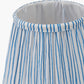 Thiago 16cm Ocean Blue Stripe Mushroom Pleat Tapered Lampshade