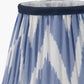 Kamilah 16cm Blue Chevron Patterned Mushroom Pleat Tapered Lampshade